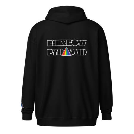 Rainbow Pyramid Logo Unisex heavy blend zip hoodie